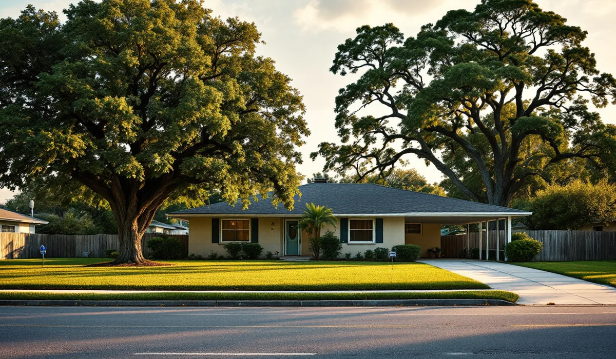 Home and yard in Orange Park, Florida
