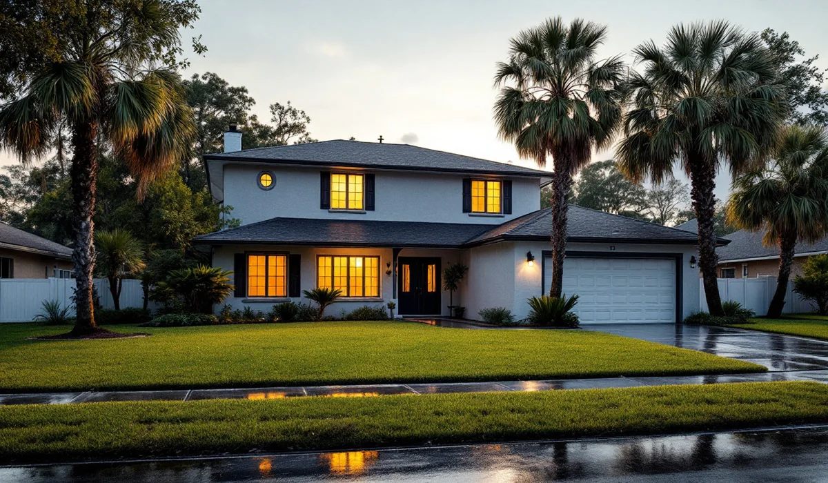 Home and yard in Southside, Florida