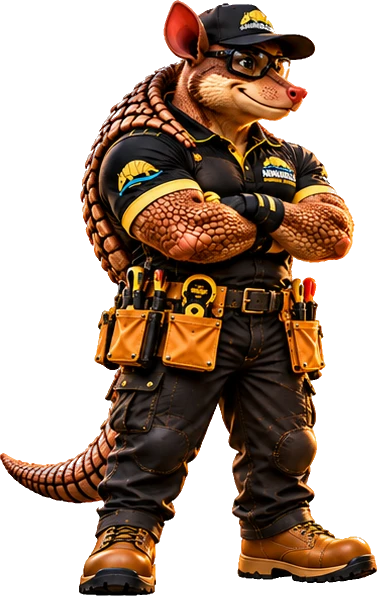 Armadillo crew lead with arms crossed