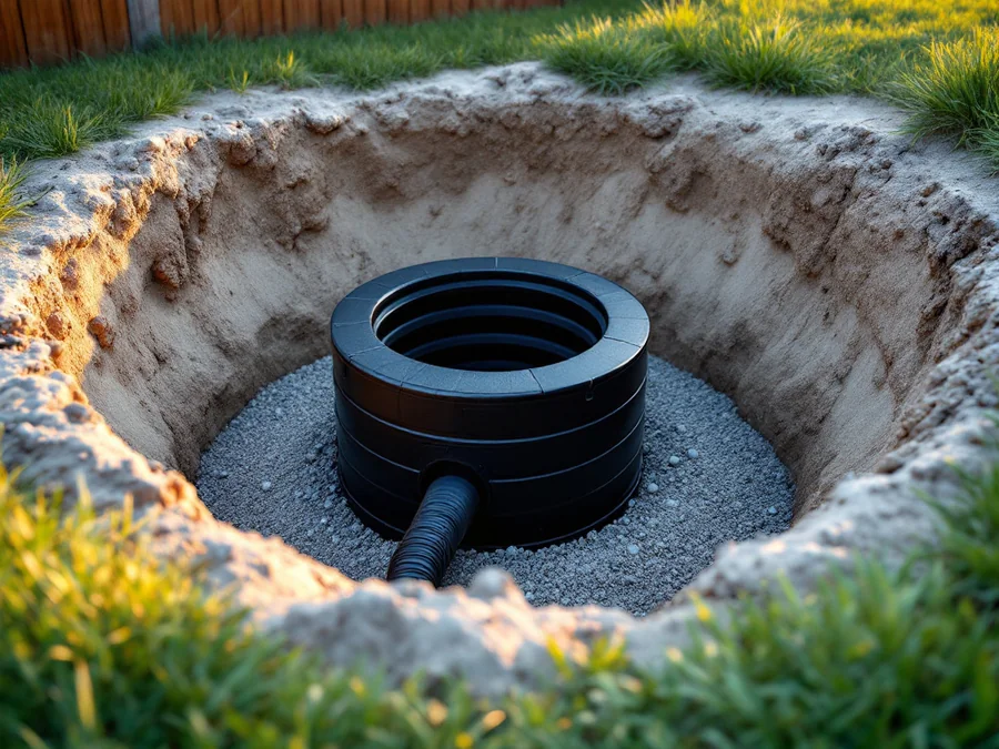 Dry well installation